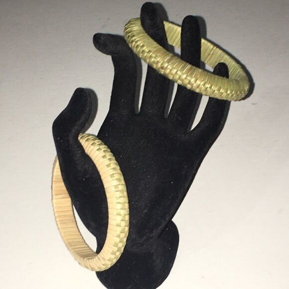 Natural Bamboo Like Material Bracelets - Picture 6 of 9